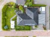 Hochwertiger KfW-70-Bungalow. Modernes Wohnen auf einer Ebene in Tespe. - Vogelperspektive