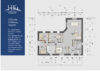 Hochwertiger KfW-70-Bungalow. Modernes Wohnen auf einer Ebene in Tespe. - Alternativer Grundriss mit 4 Zimmern
